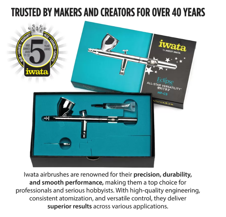 ECL4500 Iwata Eclipse HP-CS Gravity Feed Dual Action Airbrush