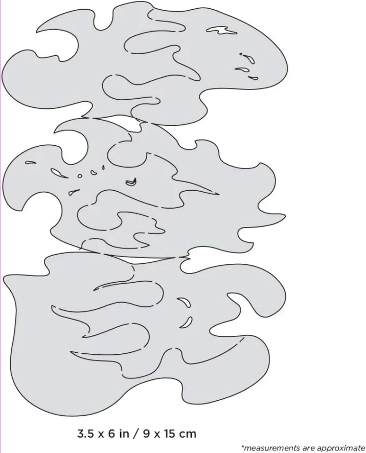 Artool True Fire Nano Series FHNS3 Stencil Set by Mike Lavallee