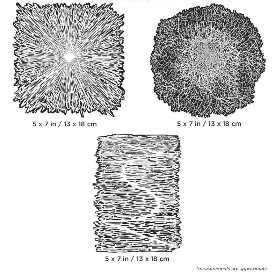 FHTFX2MS Artool Texture FX 2 Mini Series Set Freehand Airbrush Template by Gerald Mendez